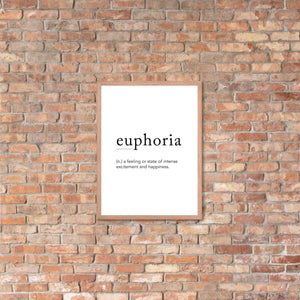 Euphoria - Framed poster