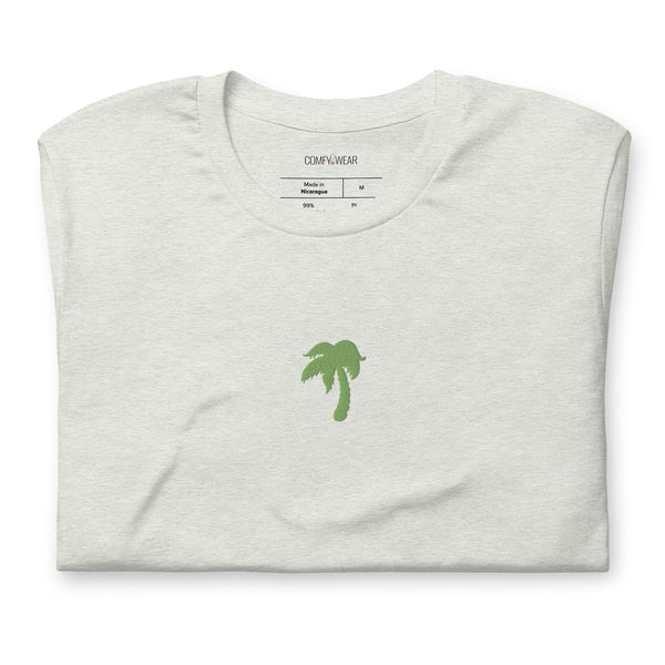 Load image into Gallery viewer, Unisex embroidered T-shirt, palm embroidery
