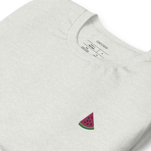 Load image into Gallery viewer, Unisex embroidered T-shirt, watermelon embroidery
