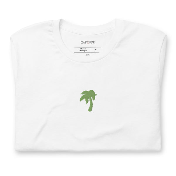 Load image into Gallery viewer, Unisex embroidered T-shirt, palm embroidery
