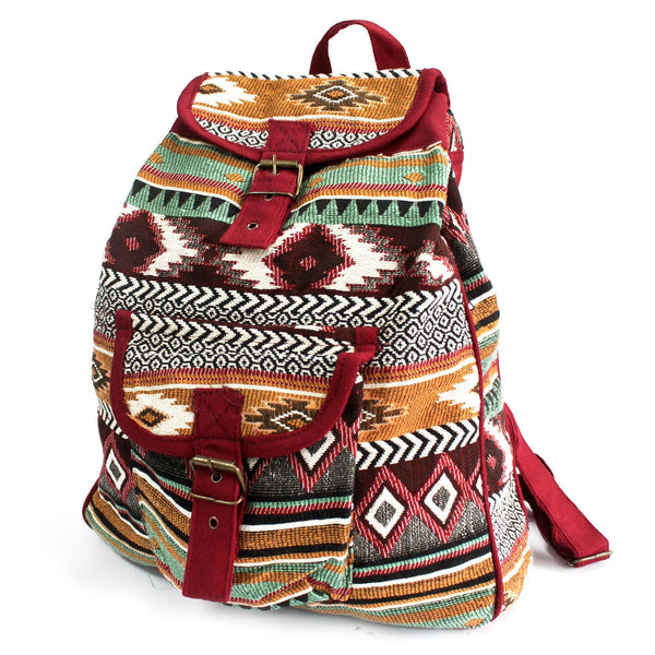 Load image into Gallery viewer, Jacquard Bag - Chocolate Backpack
